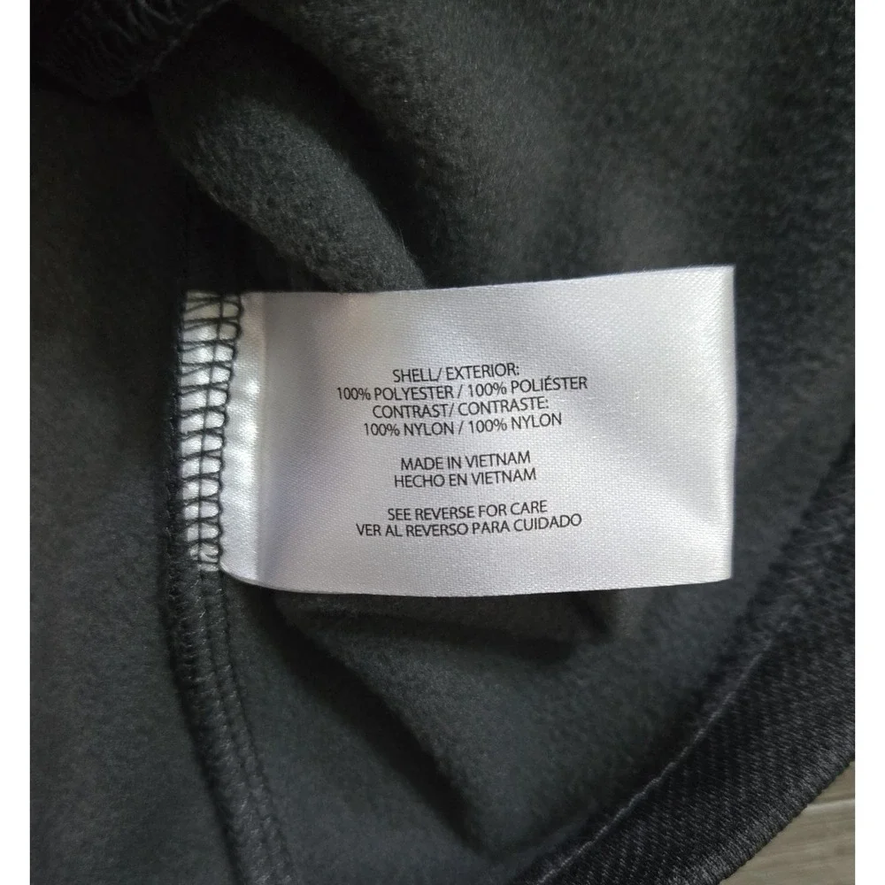 Mens ORVIS Gray Black Bonded Mesh Full Zip Fleece Casual Jacket Size Medium